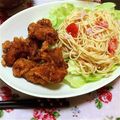 fuuujiko's cooksnap of when they made ツナ＊トマト＊サラスパ.