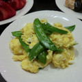 kookuro's cooksnap of when they made 絹さやのふわとろ卵炒め.