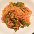 noir1023's cooksnap of when they made 懐かしの★ナポリタン.