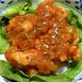 まよまよっこ's cooksnap of when they made 簡単、おもてなしにも華やかなエビチリ.