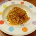 せりさわ's cooksnap of when they made 缶詰で☆蟹のトマトスパゲティー.