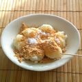 やなび's cooksnap of when they made 片栗粉で簡単牛乳わらびもち.
