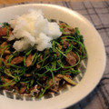 なかやまそらこ's cooksnap of when they made 豆苗と豚肉のシャキシャキ炒め　.