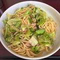 ママメイン！時々子供's cooksnap of when they made 簡単ランチに♪ツナとキャベツの和風パスタ.