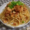 梅ミッキー's cooksnap of when they made 鮭とブロッコリーのトマトクリームパスタ.
