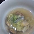 yukko78's cooksnap of when they made キャベツとアサリのスープ.