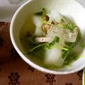 みま＠Ｎ's cooksnap of when they made 大根と豆苗とベーコンのコンソメ煮.
