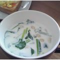 まゆみ母ちゃん's cooksnap of when they made ◎ 野菜だけ　小松菜のミルクスープ ◎.