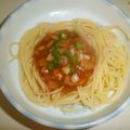 白いぐれーぷ's cooksnap of when they made すぱげってぃ　ねぎちりそーす！.