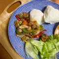 sakuradesu's cooksnap of when they made 材料少！豚こまとパプリカの甘酢炒め♪.