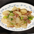 栗左衛門's cooksnap of when they made 長いもと長ねぎとベーコンの炒め物.