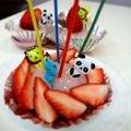 あおくんのまま's cooksnap of when they made *わんこ用*いちごみるくプリン.