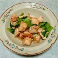 スズメノテッポウの人's cooksnap of when they made 鶏肉と青梗菜の塩炒め.