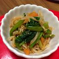 南極はんぞー's cooksnap of when they made もやしとほうれん草のナムル.