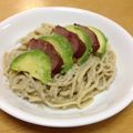 maarine's cooksnap of when they made 鴨とアボカドのパスタ～舞茸クリームソース.