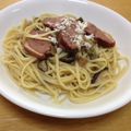 maarine's cooksnap of when they made スモーク鴨とキノコのパスタ.