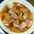 ちーやん龍's cooksnap of when they made 心もほっこり♪大根と豚バラの煮物.