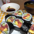 noitamina's cooksnap of when they made お刺身で海鮮恵方巻き＊節分にも.