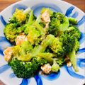 kinniko's cooksnap of when they made ブロッコリーのおかかクリームチーズ和え.