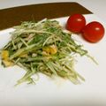 ぽんこ♡'s cooksnap of when they made 切って混ぜるだけ②♪水菜サラダ.