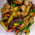 ゲンクロウ's cooksnap of when they made 鶏肉とさつまいものオイスター炒め.