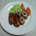makincafe's cooksnap of when they made 簡単な佃煮入り豚肉巻き！.