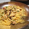 creo's cooksnap of when they made 蓮根と椎茸の和風パスタ.