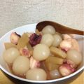 lydi's cooksnap of when they made 蛸と大根、里芋、玉コンの中華煮♪.
