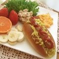 ルリナ's cooksnap of when they made カレー味のキャベツがおいしいホットドッグ.