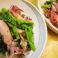 shimaru's cooksnap of when they made 菜の花とやりいかのガーリック炒め.
