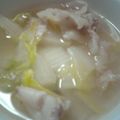 twokasa's cooksnap of when they made 超シンプル☆白菜とはるさめのスープ.