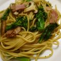 rikuhiyoko's cooksnap of when they made 菜の花とベーコンの和風パスタ.
