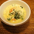じゅんぺ〜's cooksnap of when they made トマトとほうれん草の豆乳塩麹生姜卵スープ.