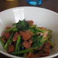 lillamii's cooksnap of when they made カブの葉のこがし醤油炒め.