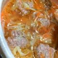 あざらしの赤ちゃん's cooksnap of when they made 簡単☆肉団子とキャベツのスープ.