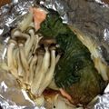 ままばなな1020's cooksnap of when they made 我が家の鮭のホイル焼き＋大葉にんにく醤油.