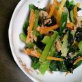 ゆずるてぃ's cooksnap of when they made 小松菜シーチキンの海苔酢和え★.