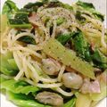 miharun327's cooksnap of when they made 牡蠣とキャベツのオイスターソースパスタ.