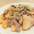 イエローバード's cooksnap of when they made お弁当にも◎長芋と豚バラの中華甘味噌炒め.