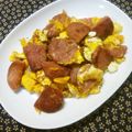 YUZUNICO's cooksnap of when they made パパ作ＮＯＷハンバーガー玉子焼き炒め.