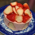まゆめろ＊BABYS's cooksnap of when they made 苺のレアチーズケーキ.