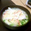 うたうことり's cooksnap of when they made 大根とカニカマの生姜入りスープ.