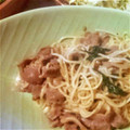 ★ちーた's cooksnap of when they made 豚肉としそが絶妙！＊簡単＊和風パスタ.