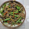 かぐや彦's cooksnap of when they made ゴボウひじき人参豚肉油揚げインゲン炒め.