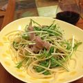 ktboy's cooksnap of when they made 生ハムと水菜のパスタ.