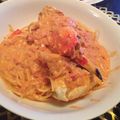 うさこまちゃん's cooksnap of when they made 簡単！渡り蟹のトマトクリームスパゲティ☆.