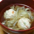 ｍｉｆｕｙｕ's cooksnap of when they made 鶏肉団子のスープ.