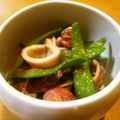Ｔ，ＳＡＥＫＯ's cooksnap of when they made スナップえんどうとイカのからし酢味噌和え.