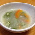 ちびたのすけ's cooksnap of when they made オクラのきらきらスープ.