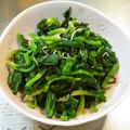ゆりYO船長's cooksnap of when they made 小松菜のちりめん昆布和え.